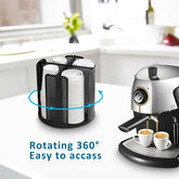 SSAWcasa Coffee Cup Organizer Paper Cup Holder Rotating